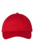 Valucap Hats VC300A Mens Adult Bio-Washed Classic Adjustable Dad Hat Red Flat Front