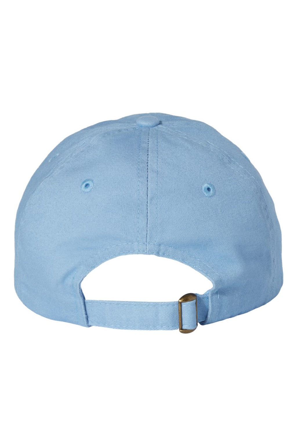 Valucap Hats VC300A Mens Adult Bio-Washed Classic Adjustable Dad Hat Sky Blue Flat Back