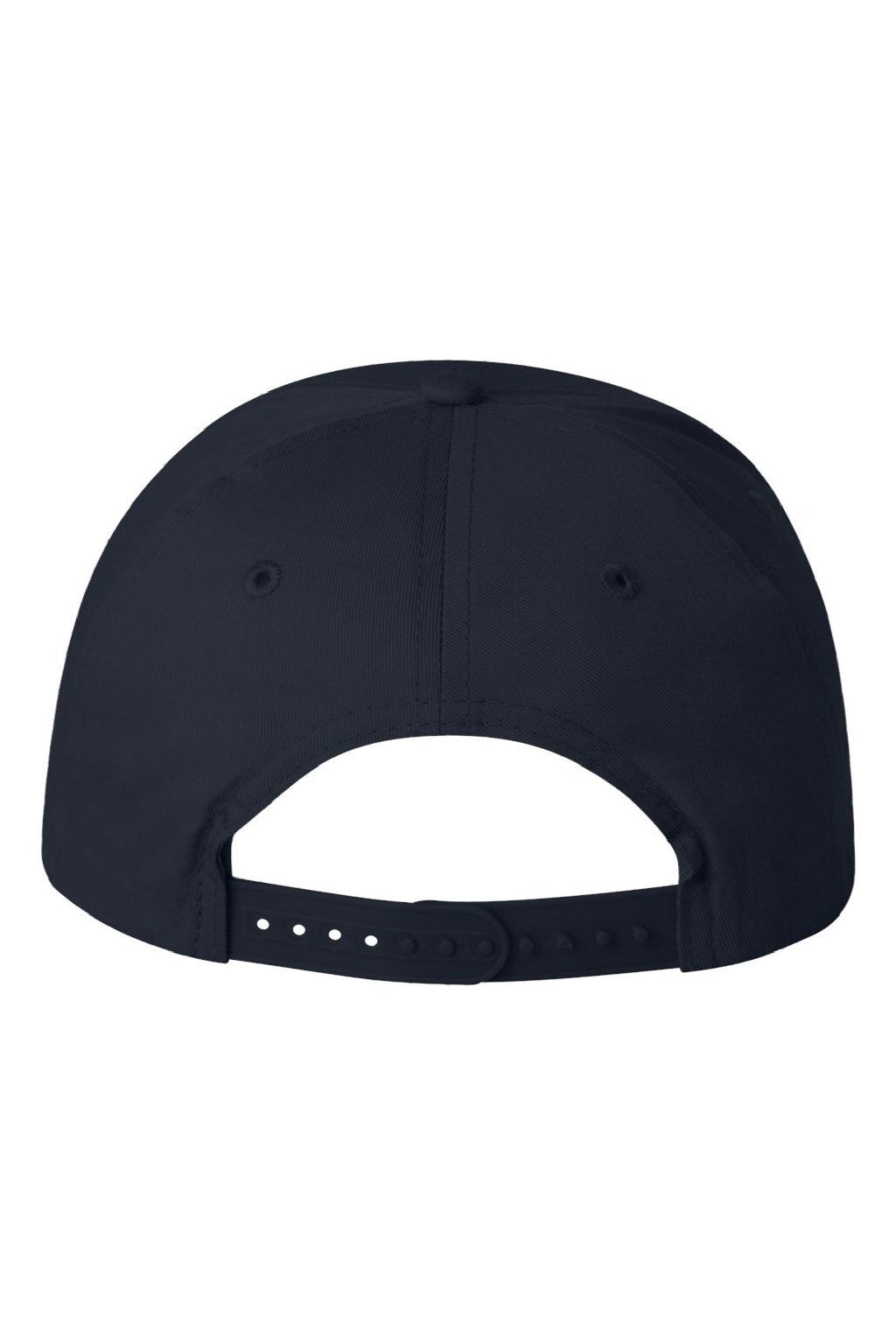 Valucap Hats VC100 Mens Twill Snapback Hat Navy Blue Flat Back