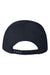 Valucap Hats VC100 Mens Twill Snapback Hat Navy Blue Flat Back