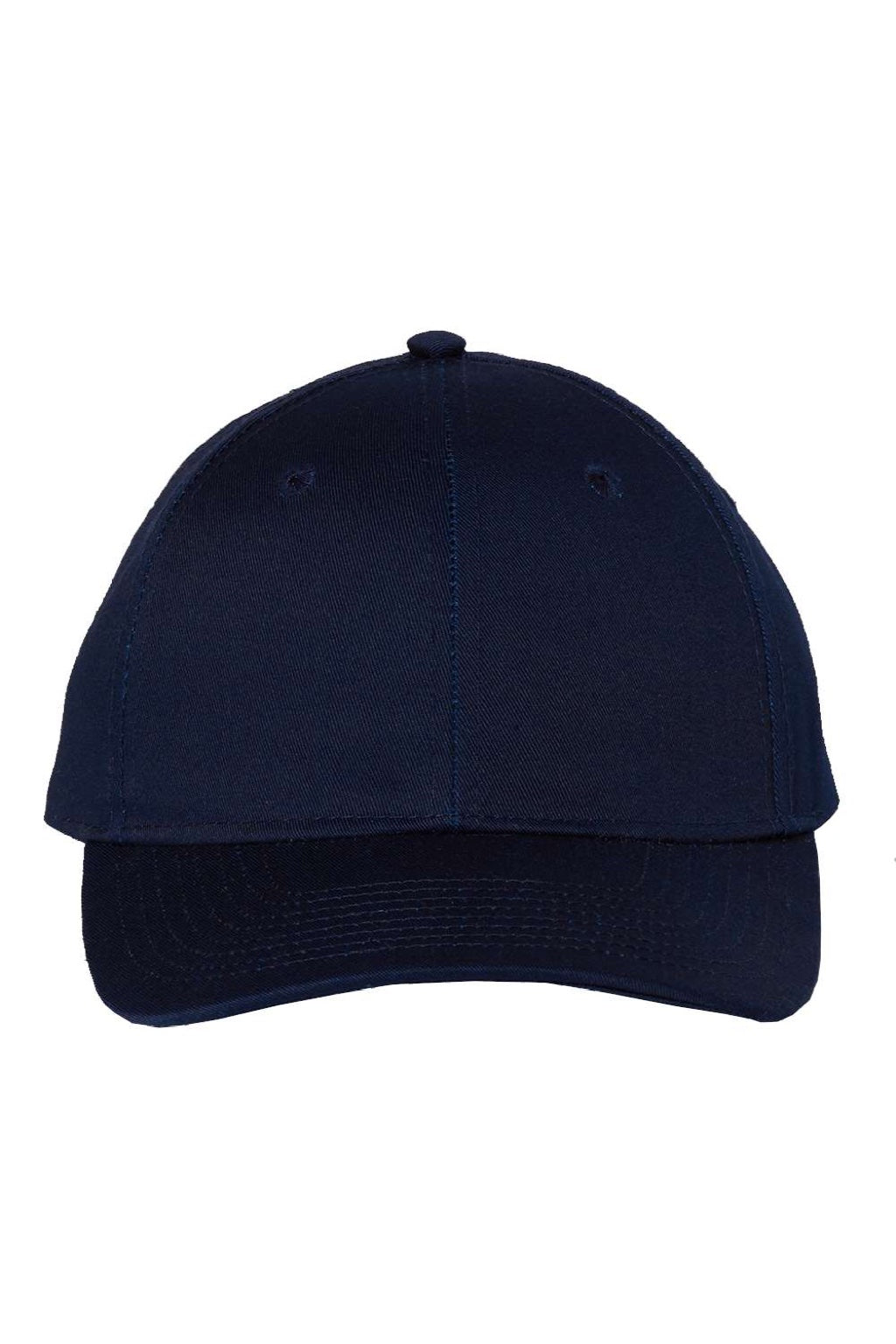 Valucap Hats VC100 Mens Twill Snapback Hat Navy Blue Flat Front