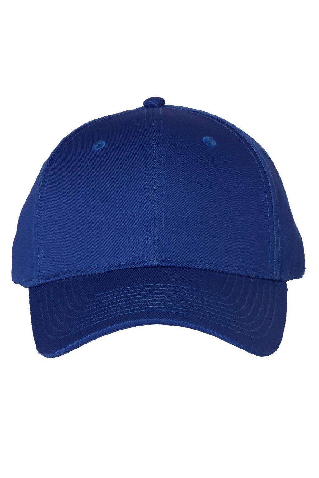 Valucap Hats VC100 Mens Twill Snapback Hat Royal Blue Flat Front