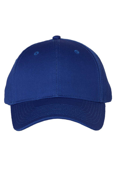 Valucap Hats VC100 Mens Twill Snapback Hat Royal Blue Flat Front