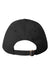 Valucap Hats 9910 Mens Heavy Brushed Twill Adjustable Hat Black Flat Back