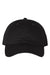 Valucap Hats VC200 Mens Brushed Twill Adjustable Hat Black Flat Front