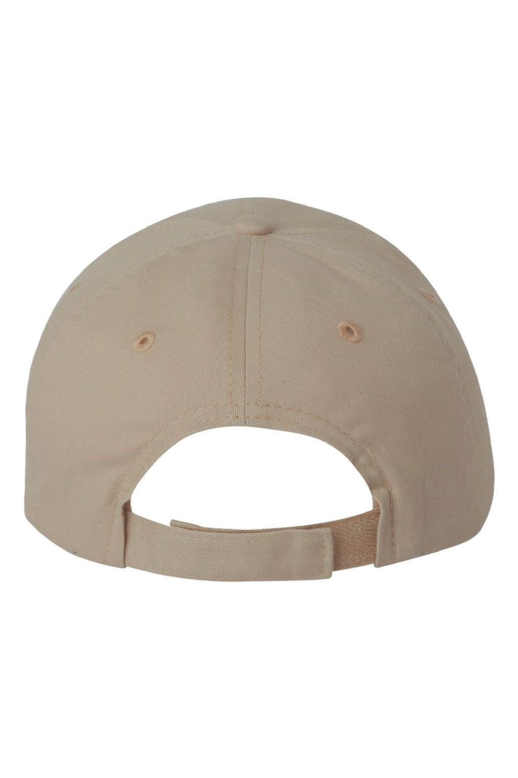 Valucap Hats VC200 Mens Brushed Twill Adjustable Hat Khaki Brown Flat Back