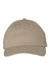 Valucap Hats VC200 Mens Brushed Twill Adjustable Hat Khaki Brown Flat Front