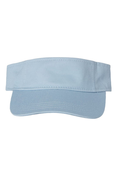 Valucap Hats VC500 Mens Bio-Washed Adjustable Visor Baby Blue Flat Front