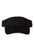 Valucap Hats VC500 Mens Bio-Washed Adjustable Visor Black Flat Front