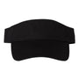Valucap Hats Mens Bio-Washed Adjustable Visor - Black