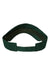 Valucap Hats VC500 Mens Bio-Washed Adjustable Visor Forest Green Flat Back