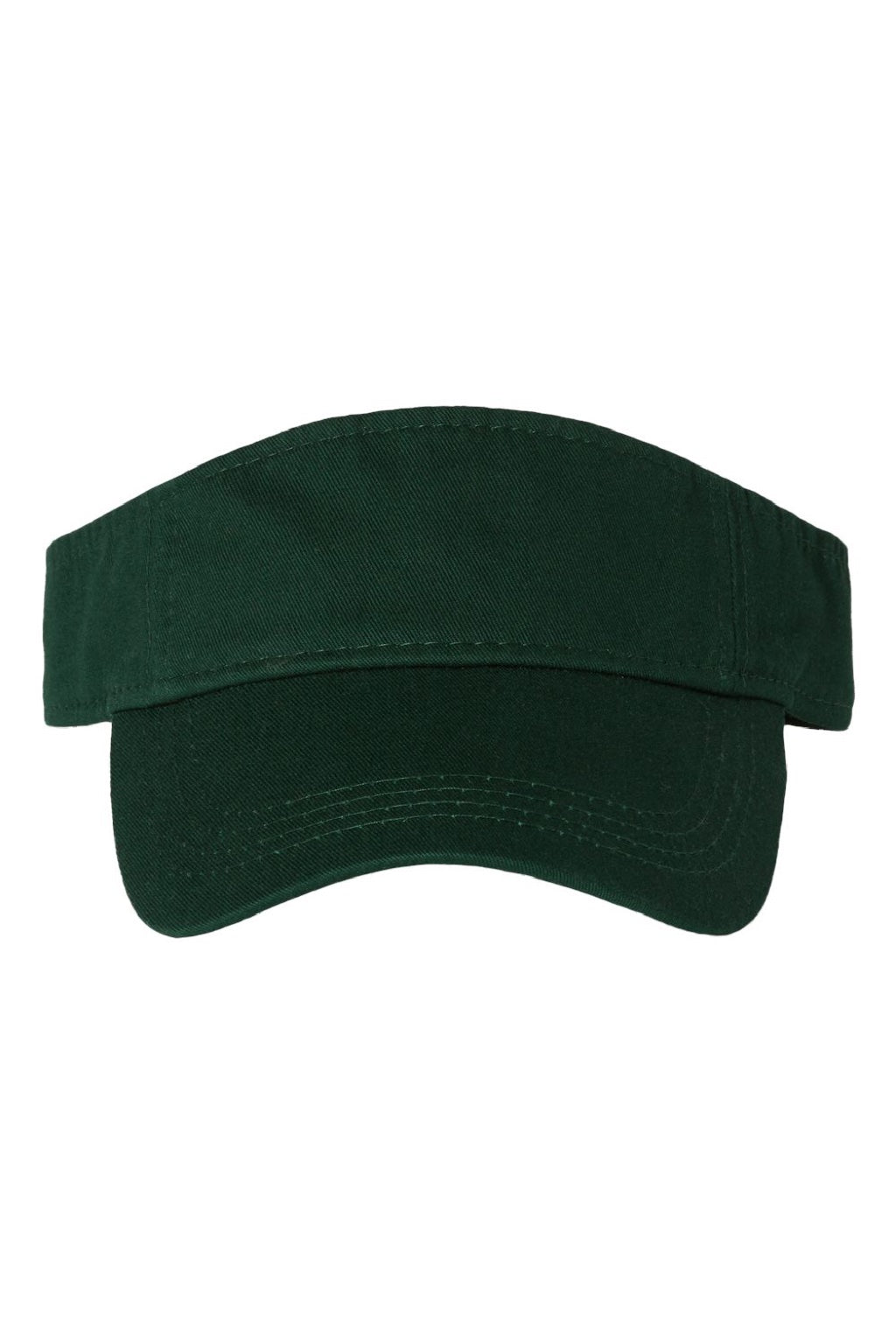 Valucap Hats VC500 Mens Bio-Washed Adjustable Visor Forest Green Flat Front