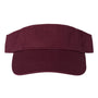 Valucap Hats Mens Bio-Washed Adjustable Visor - Maroon