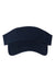 Valucap Hats VC500 Mens Bio-Washed Adjustable Visor Navy Blue Flat Front