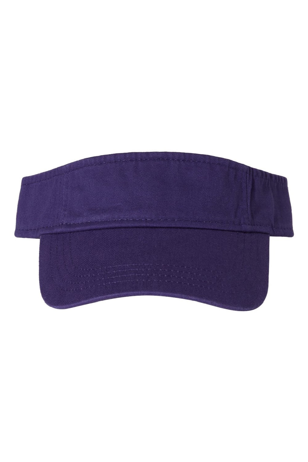 Valucap Hats VC500 Mens Bio-Washed Adjustable Visor Purple Flat Front