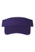 Valucap Hats VC500 Mens Bio-Washed Adjustable Visor Purple Flat Front
