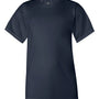 Badger Youth B-Core Moisture Wicking Short Sleeve Crewneck T-Shirt - Navy Blue - NEW