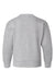 Hanes P360 Youth Ecosmart Crewneck Sweatshirt Light Steel Grey Flat Back