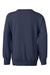 Hanes P360 Youth Ecosmart Crewneck Sweatshirt Navy Blue Flat Back