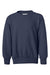 Hanes P360 Youth Ecosmart Crewneck Sweatshirt Navy Blue Flat Front