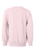 Hanes P360 Youth Ecosmart Crewneck Sweatshirt Pale Pink Flat Back