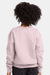 Hanes P360 Youth Ecosmart Crewneck Sweatshirt Pale Pink Model Back