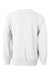 Hanes P360 Youth Ecosmart Crewneck Sweatshirt White Flat Back