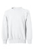 Hanes P360 Youth Ecosmart Crewneck Sweatshirt White Flat Front