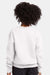 Hanes P360 Youth Ecosmart Crewneck Sweatshirt White Model Back