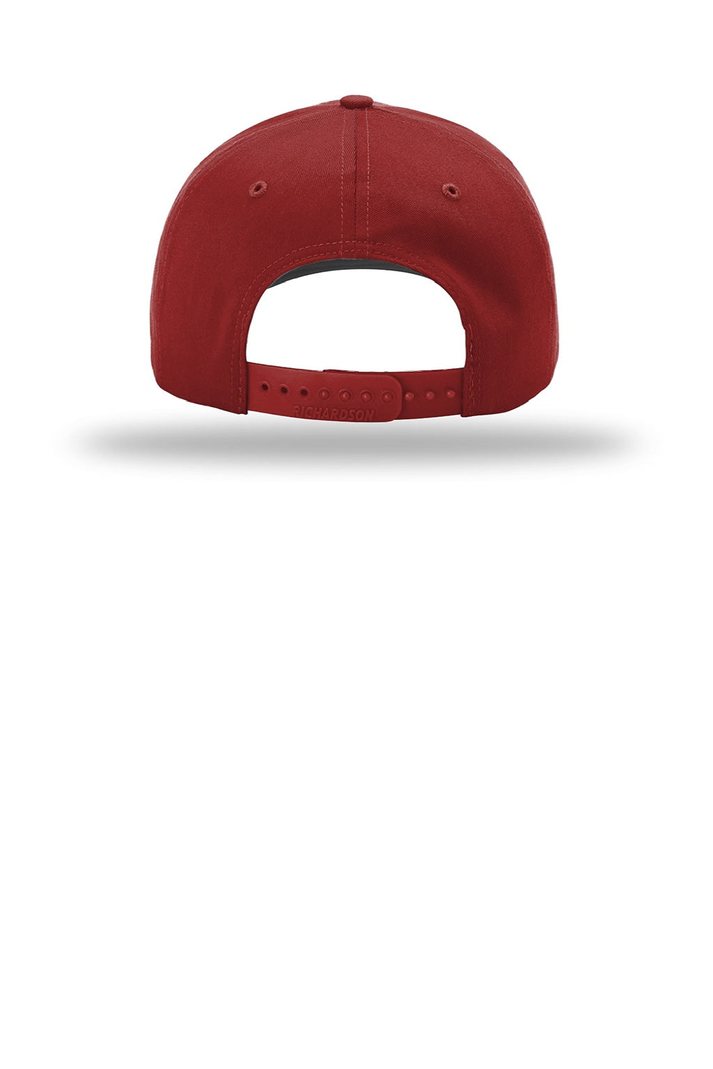 Richardson Hats 212 Mens Pro Twill Snapback Hat Cardinal Red Flat Back