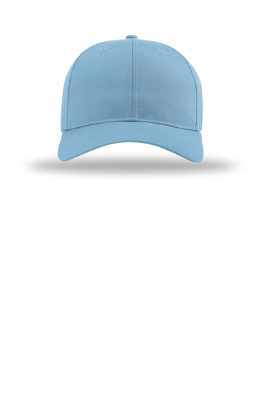 Richardson Hats 212 Mens Pro Twill Snapback Hat Columbia Blue Flat Front