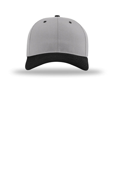 Richardson Hats 212 Mens Pro Twill Snapback Hat Grey/Grey/Black Flat Front