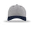Richardson Hats 212 Mens Pro Twill Snapback Hat Grey/Grey/Navy Blue Flat Front