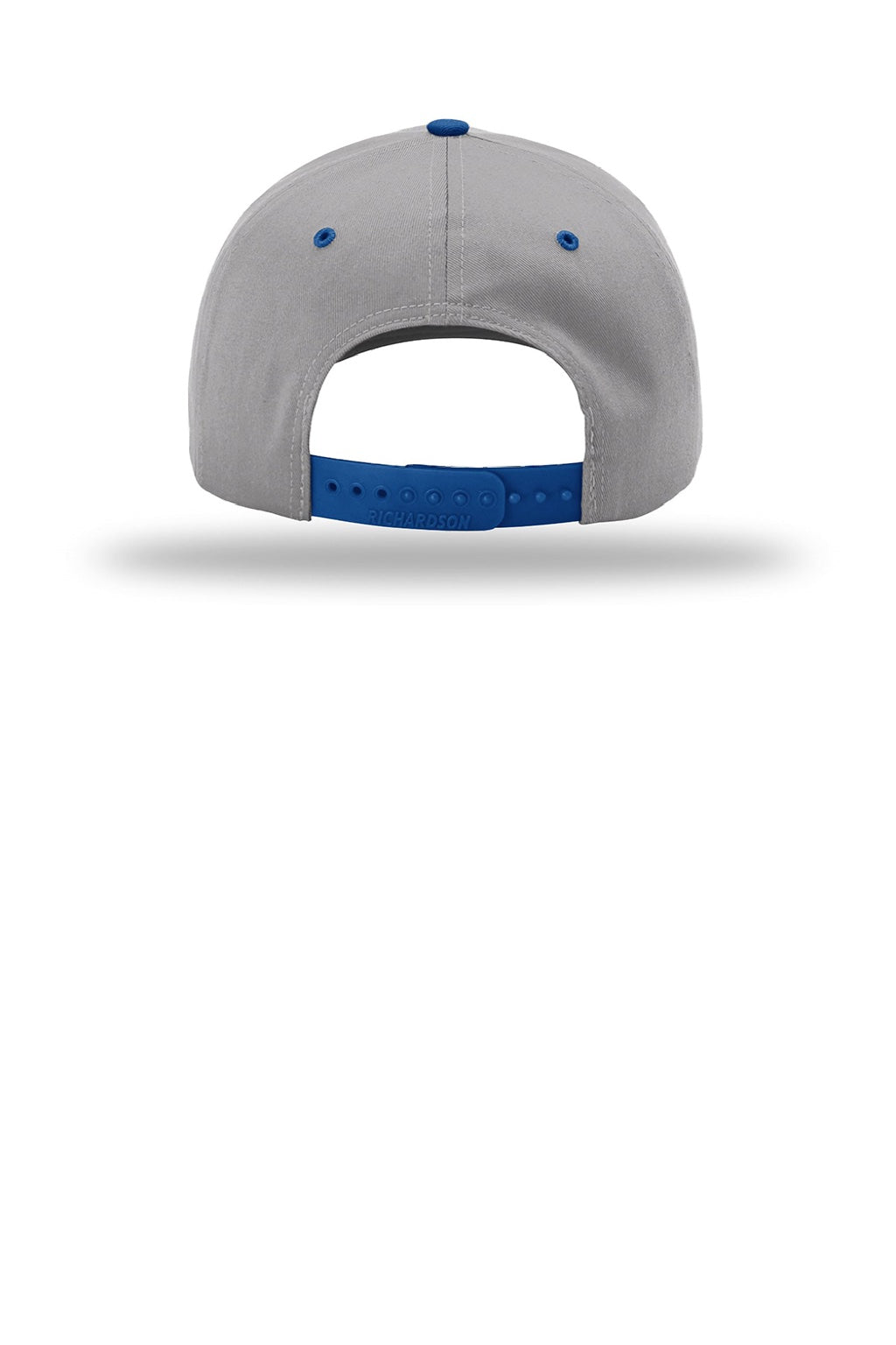 Richardson Hats 212 Mens Pro Twill Snapback Hat Grey/Grey/Royal Blue Flat Back