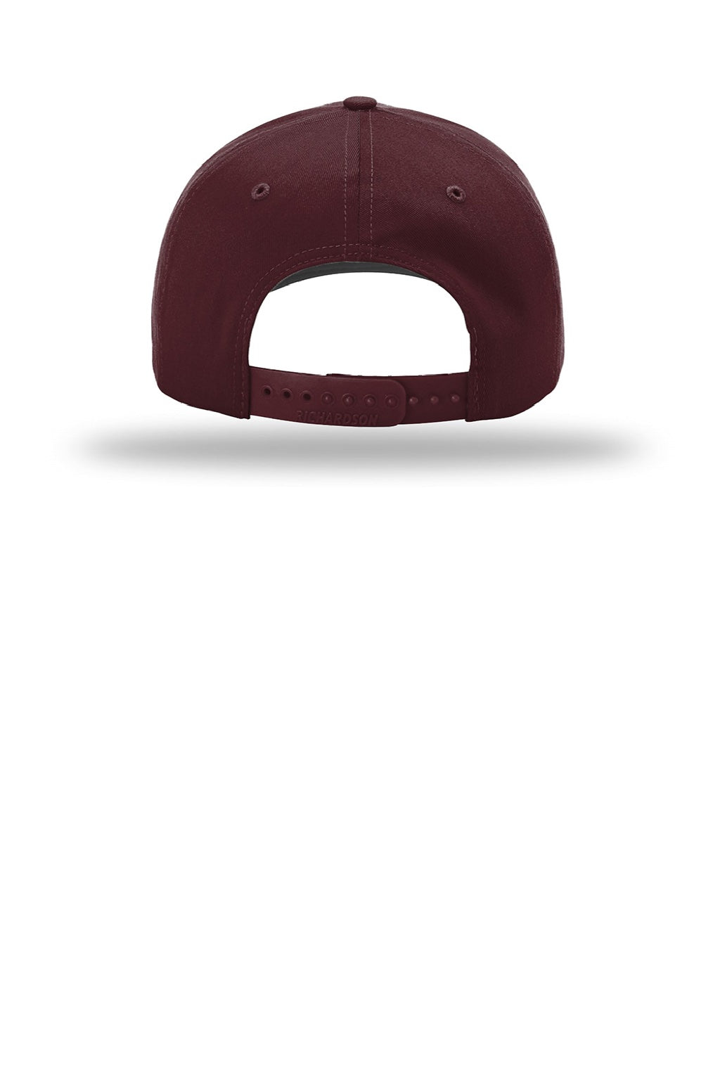 Richardson Hats 212 Mens Pro Twill Snapback Hat Maroon Flat Back