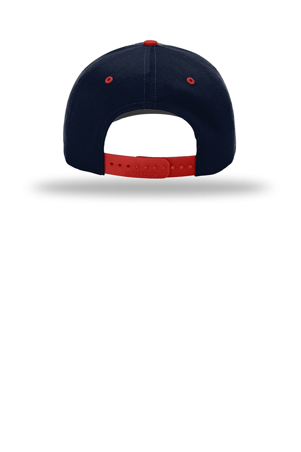 Richardson Hats 212 Mens Pro Twill Snapback Hat Navy Blue/Navy Blue/Red Flat Back