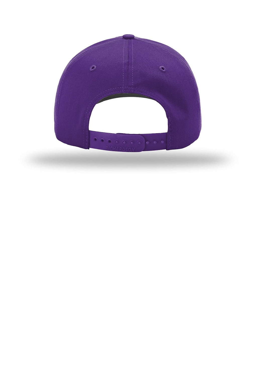 Richardson Hats 212 Mens Pro Twill Snapback Hat Purple Flat Back