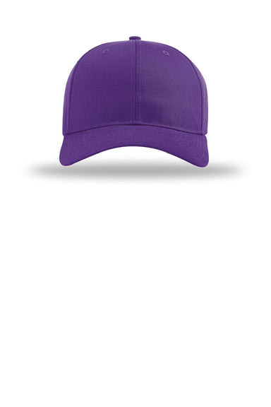 Richardson Hats 212 Mens Pro Twill Snapback Hat Purple Flat Front