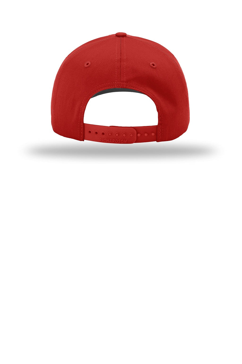Richardson Hats 212 Mens Pro Twill Snapback Hat Red Flat Back