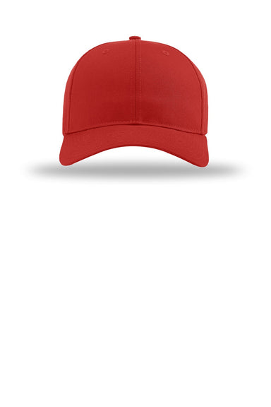 Richardson Hats 212 Mens Pro Twill Snapback Hat Red Flat Front