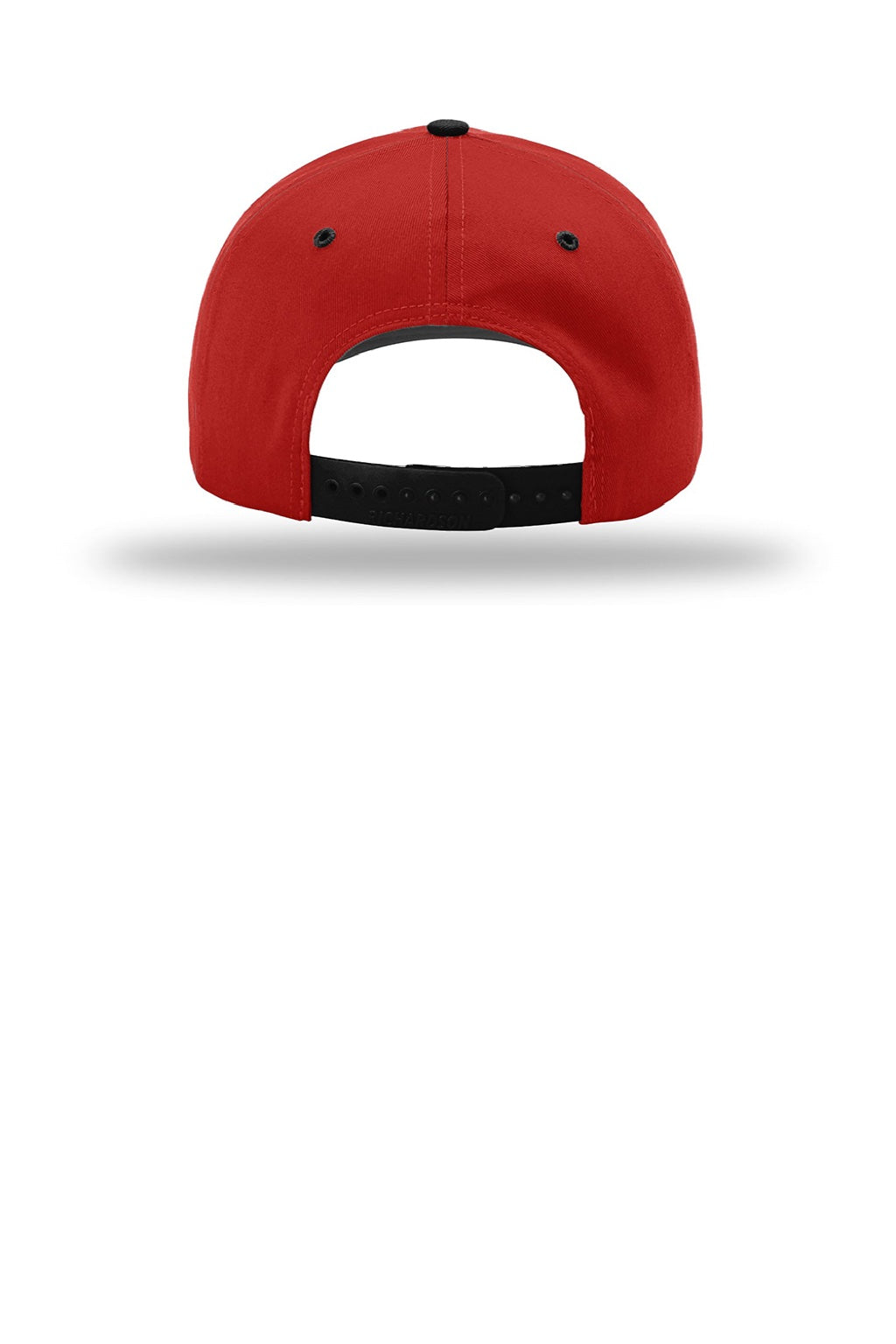 Richardson Hats 212 Mens Pro Twill Snapback Hat Red/Red/Black Flat Back