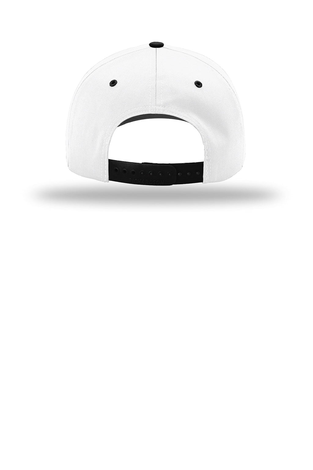 Richardson Hats 212 Mens Pro Twill Snapback Hat White/White/Black Flat Back