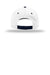 Richardson Hats 212 Mens Pro Twill Snapback Hat White/White/Navy Blue Flat Back