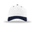 Richardson Hats 212 Mens Pro Twill Snapback Hat White/White/Navy Blue Flat Front