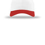 Richardson Hats Mens Pro Twill Snapback Hat - White/White/Red
