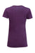Threadfast Apparel 215B Womens Cross Dye Short Sleeve V-Neck T-Shirt Berry Purple Flat Back