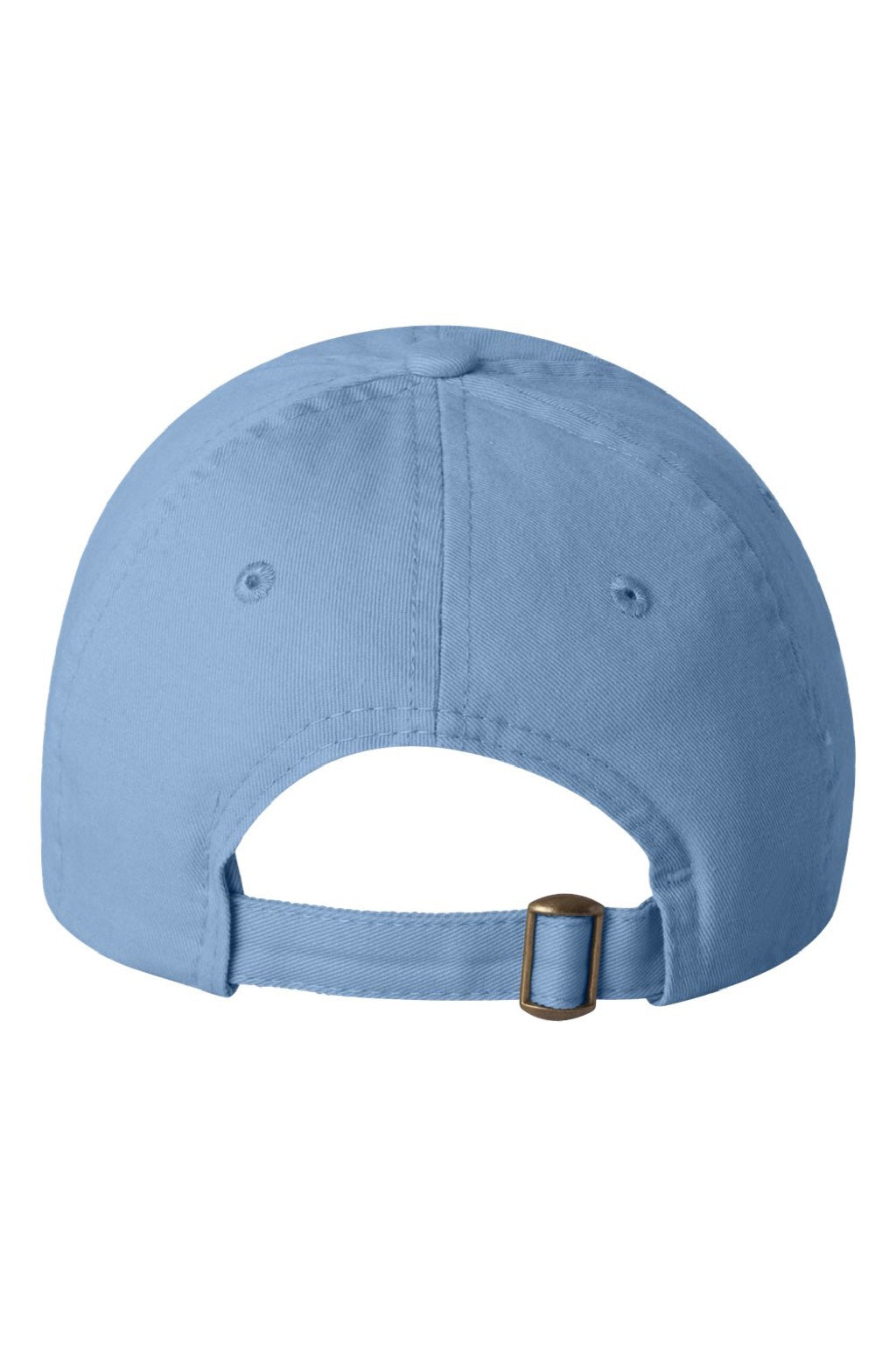 Valucap Hats VC300Y Mens Small Fit Bio-Washed Adjustable Dad Hat Baby Blue Flat Back