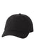 Valucap Hats VC300Y Mens Small Fit Bio-Washed Adjustable Dad Hat Black Flat Front