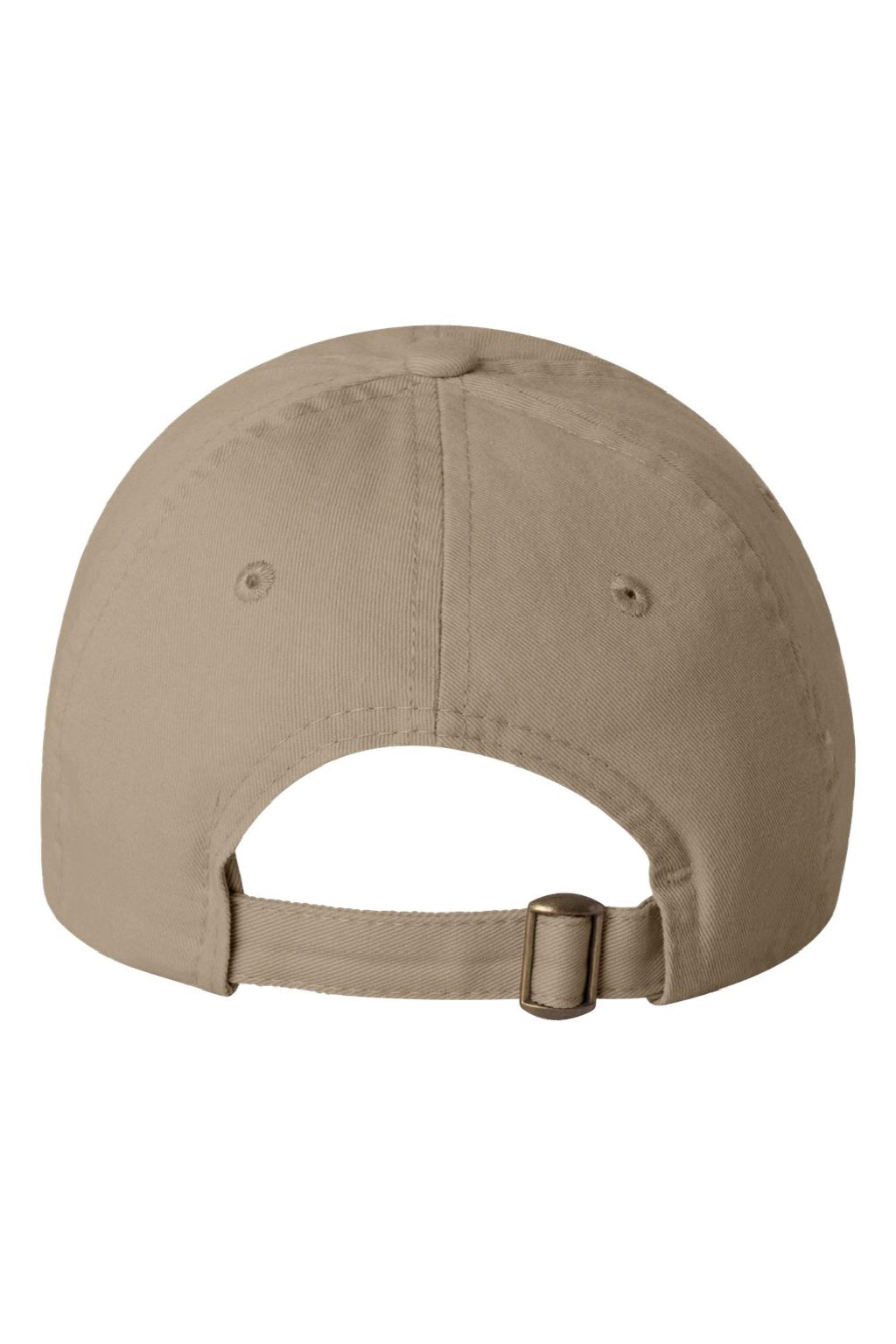 Valucap Hats VC300Y Mens Small Fit Bio-Washed Adjustable Dad Hat Khaki Brown Flat Back