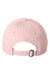 Valucap Hats VC300Y Mens Small Fit Bio-Washed Adjustable Dad Hat Light Pink Flat Back